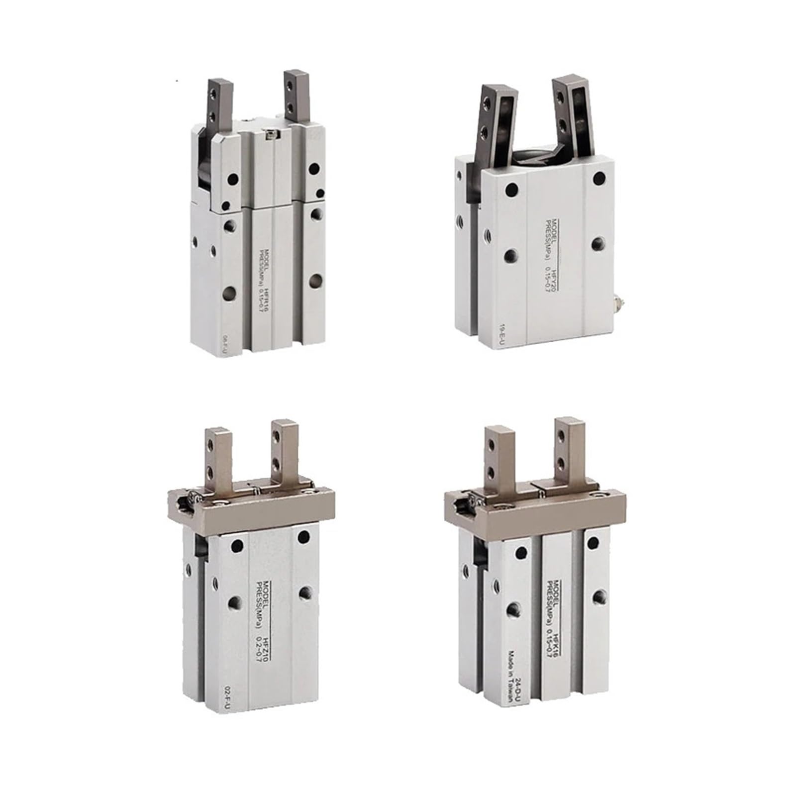 Pince pneumatique 180 degrés à grande ouverture avec cylindre HFY 6mm