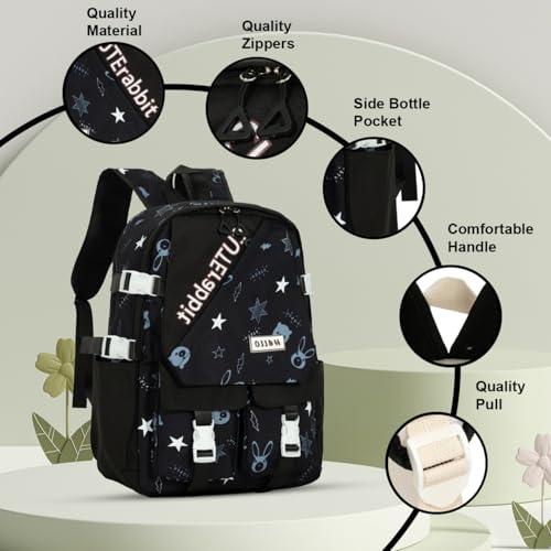 Image of Tinytot 30 Litre Japanese Korean Style School Bag Water-Resistant Laptop & Travel Backpack - Unisex Large 18 Inches Multipurpose Student Backpack for Boys & Girls, Men & Women