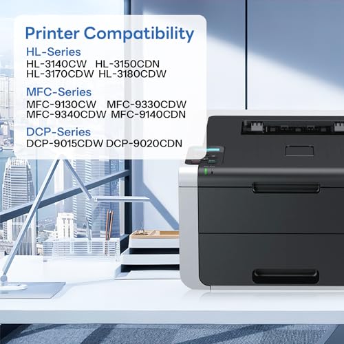 Image of TN221 TN-221 Toner Cartridges Compatible TN221 TN-221 Ink Cartridge Replacement for Brother TN-221 TN-221 Toner Cartridges MFC-9340CDW MFC-9330CDW HL-3170CDW Toner (4-Pack).