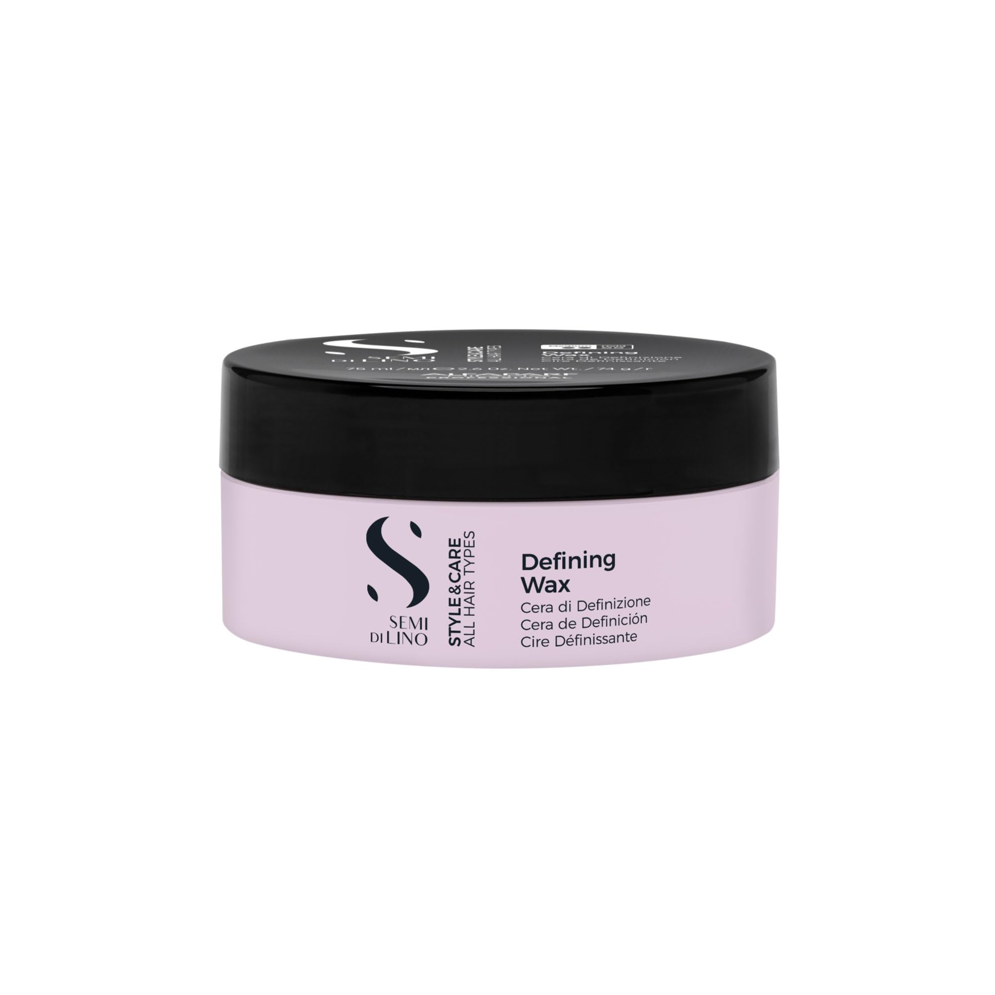 ALFAPARF MILANO Semi di Lino Style & Care Defining Wax - Medium Hold - Soft Wax for All Hair Types - Flexible Results - Glossy Finish (2.6 oz / 75 ml)