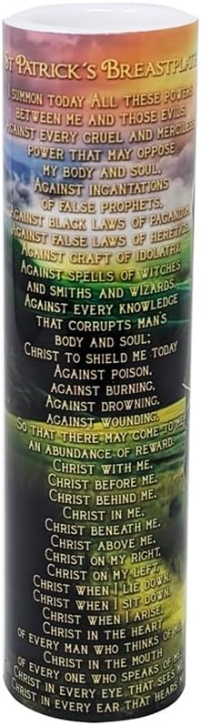 Saint Patrick LED Flameless Devotional Prayer Candle