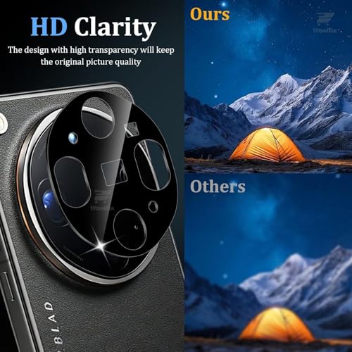 Image of WonRia 2+2 Pack - Privacy Tempered Guard for Oppo Find X9 Ultra 5G [FingerPrint Unlock] with 3D Camera Glass Protector Screen Guard Protector | Anti-Spy - Installation Kit