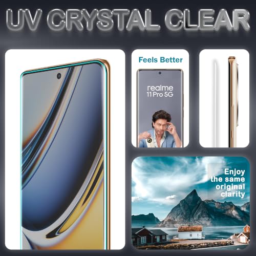 Image of ArmourPro 2 Pack Matte UV Tempered Glass for Oppo Reno 11 and Oppo Reno 11 Pro 5G, Premium Curved Screen Protector with Anti-Glare Finish, Edge-to-Edge Coverage, Fingerprint Friendly and Case Friendly