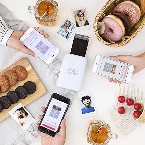 Fujifilm Instax Mini Link Smartphone Monochrome Printer - Ash White (Renewed) #TOP2