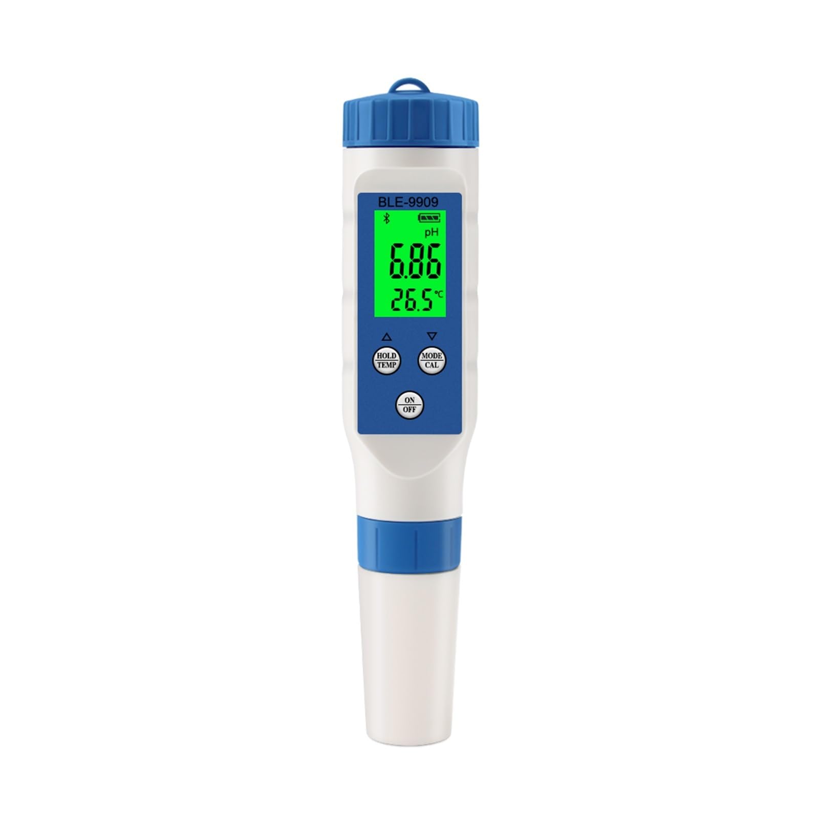 Tester pH Wody, PH EC TDS TEMP miernik zasolenia cyfrowy Tester jakości wody pitnej inteligentny Monitor Online kontrola aplikacji do basenu akwariowego Testery Wody (Color : Nero, Size : PH EC TDS