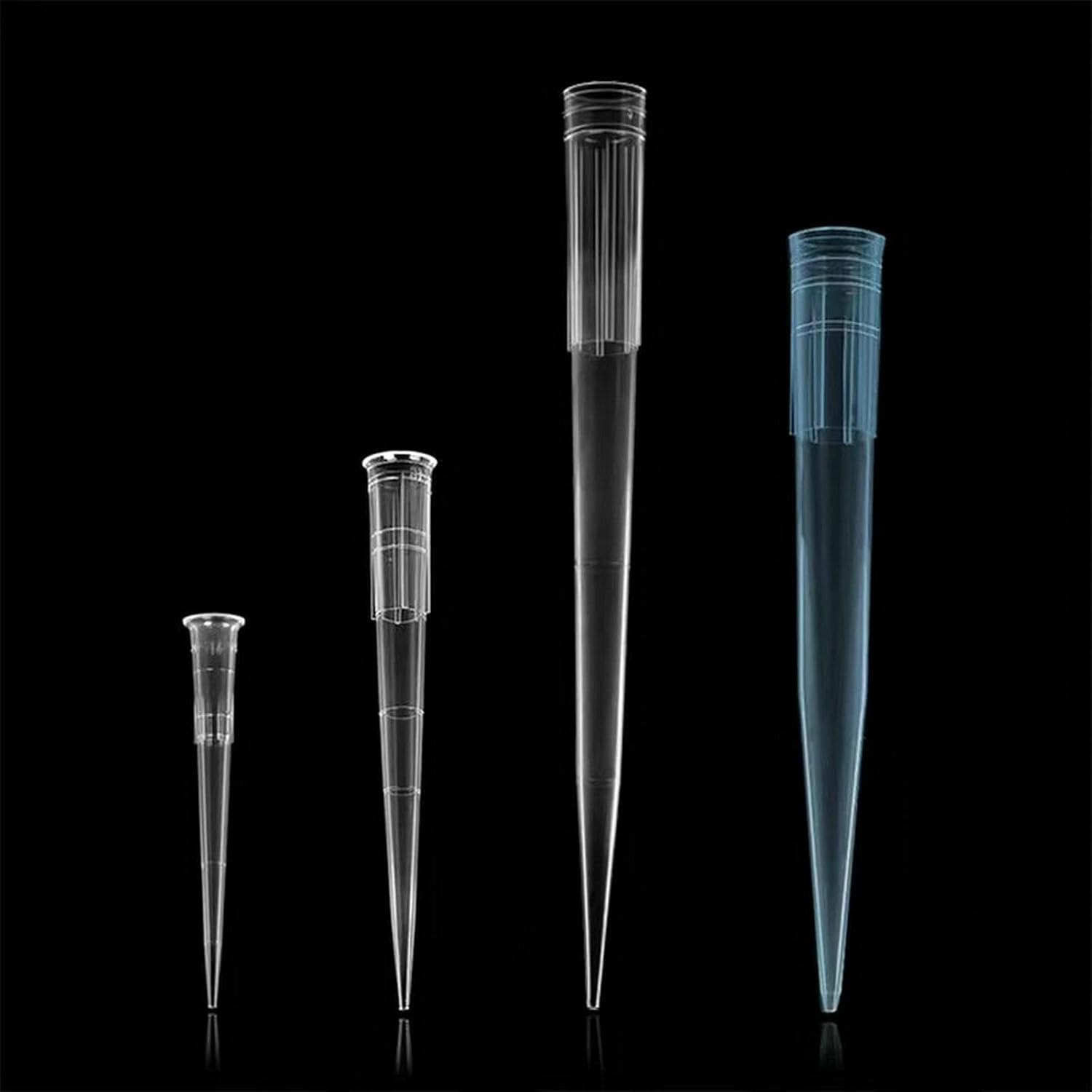 200ul Pipette Tips - Universal Pipette Tips - Racked,RNase/DNase Free & Pyrogen Safe, 96 Tips/Rack Pk x 10 Racks（960 Tips） (200ul - Clear)