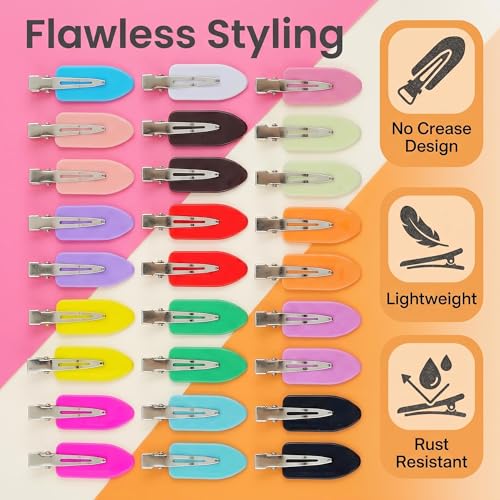 Pinzas para cabello maquillaje 40 piezas multicolor miniatura 2