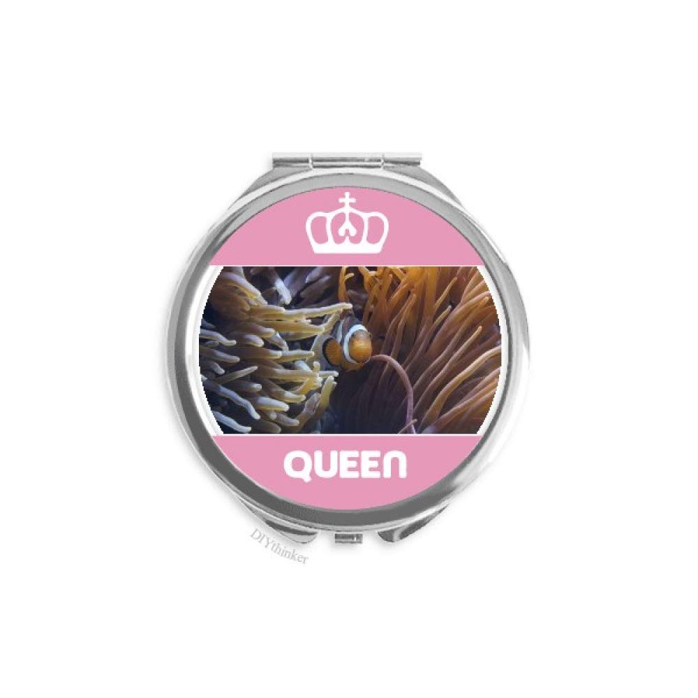 Miroir de maquillage anémone de mer double face idée cadeau femme