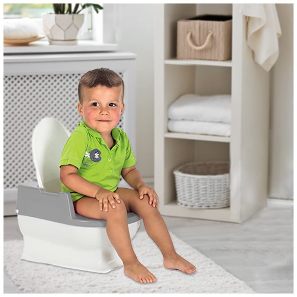 Reer SitzFritz - WC per bambini, vasino e vasino, colore: grigio