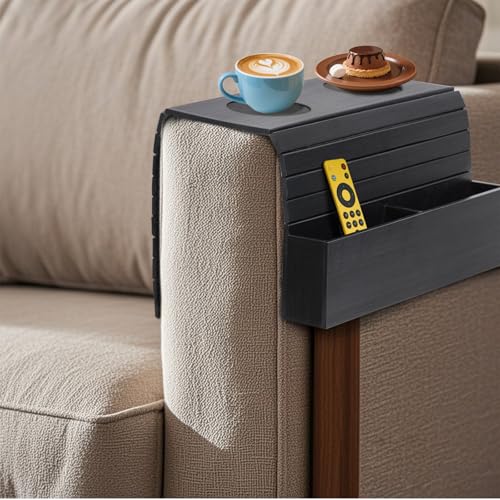 Jiayaus Vassoio per Bracciolo Divano con 2 Sottobicchiere,...