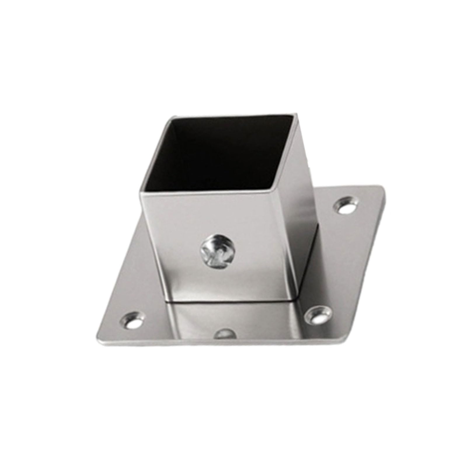Hzbb Multicolor Metal Flanges Holder Stainless Steel Square Tube Connector Fence Rails Clamps For Modern Home Decoration Stable Stainless Steel Square Tube