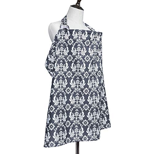 Uhinoos Nursing Cover,Infinity Soft Breastfeeding Cotton For Babies With No See Through Cotton For Mother Nursing Apron For Breastfeeding (Grey) #TOP1