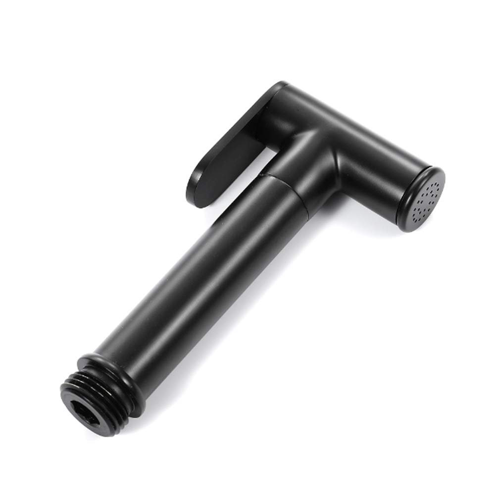 Kit de rociador de inodoro portátil Rociador de pañales de tela portátil de mano for inodoro Fácil de instalar Grifo de baño con control de presión ajustable Negro