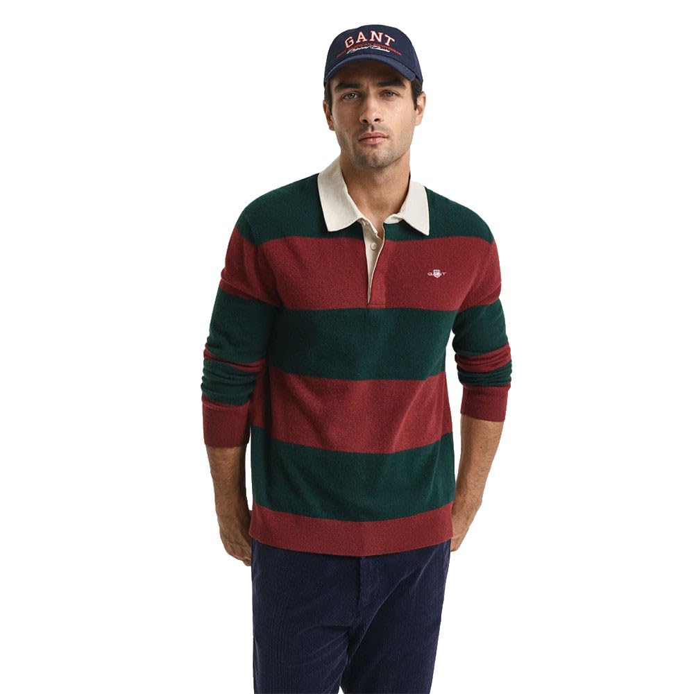 GANT 8050258 Long Sleeve Polo L Red