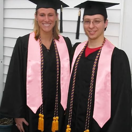 Image of GraduationMall 24 Pieces 72 Inch Plain Graduation Stole Bulk Sublimation Blank Honor Graduation Sash Unisex Adult