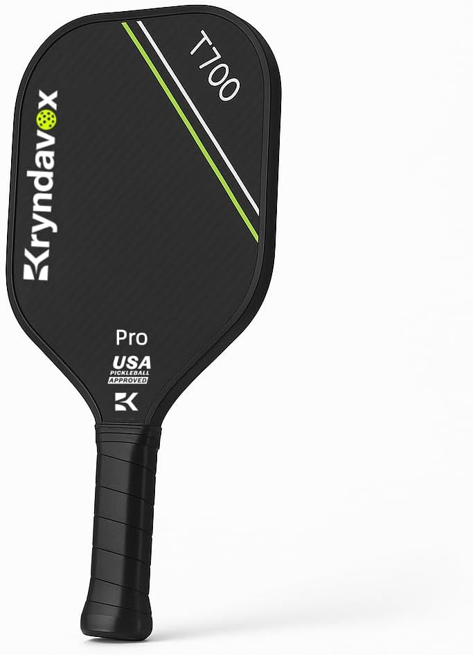 Kryndavox Pickleball Paddle with T700 Raw Carbon Fiber Surface, Pro Pickleball Paddle, USAPA Approved,Large Sweet Spot for More Players Valentines Day Gifts