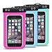 Waterproof Case, 3 Pack Ailkin Universal Clear Waterproof Pouch Dry Case Compatible with iPhone 7 7 Plus,Samsung Galaxy S8 S7 edge, HTC, LG,up to 6-Inch Diagonal, Credit Card Wallet Money Dry Bag