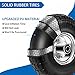 phepetroll 4.10/3.50-4 Tires and Wheels Flat Free 10 Inch Solid Tires Replacement with 5/8