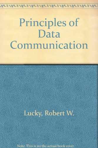 Principles of Data Communication 0070389608 Book Cover