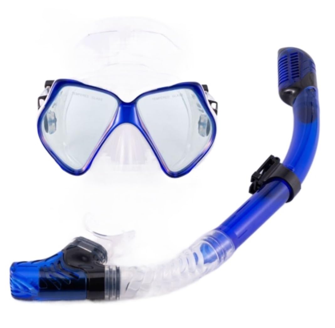 Sprzęt do Snorkelingu, Zestaw Maski Do Nurkowania Z Maską Fajka Nurkowanie Akwalungiem Regulowana Maska ​​do Maska do Nurkowania