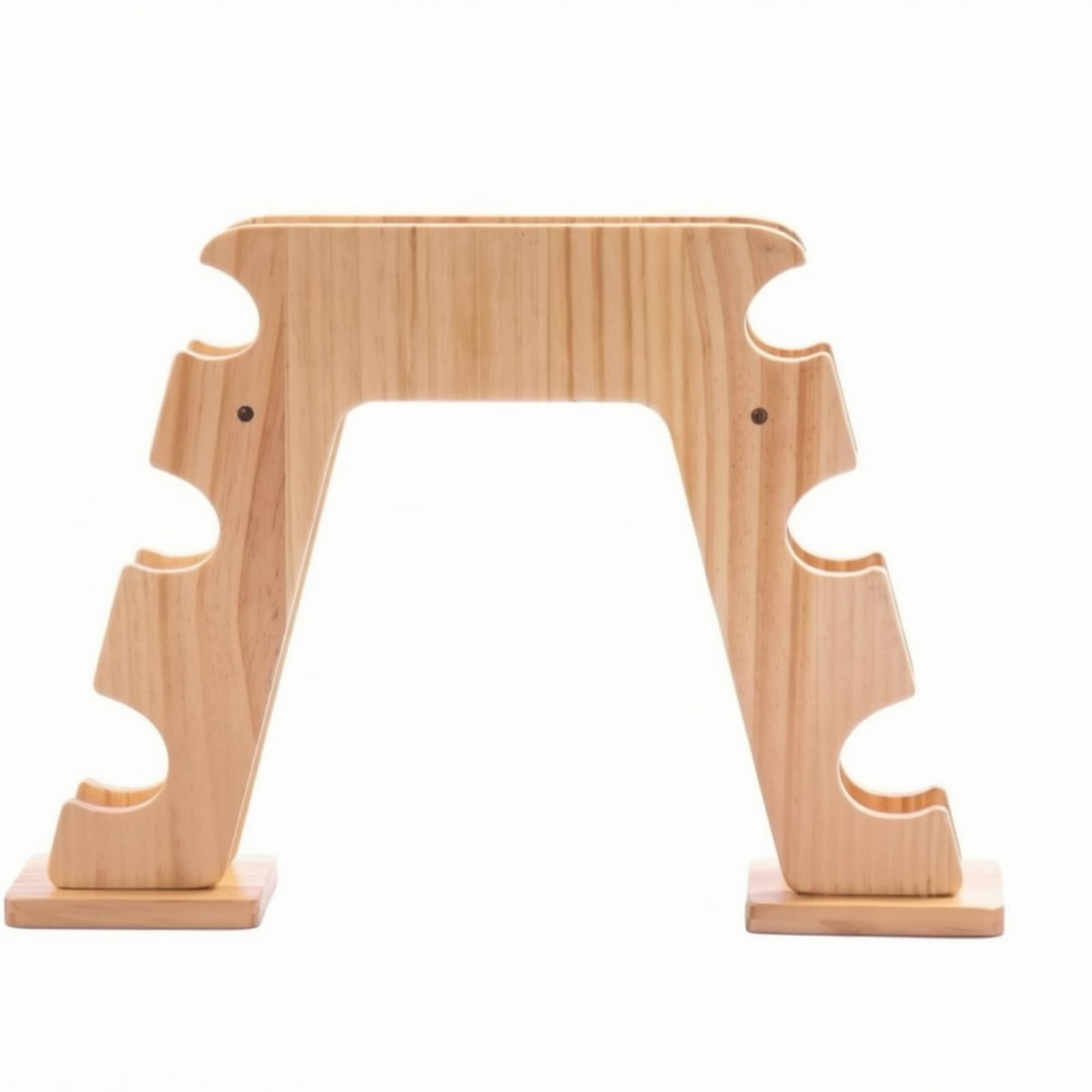 Soporte para Mancuernas Estante Organizador Base Vertical de Madera con Ranuras Laterales Diseño Compacto y Estable para Múltiples Pesas Mejora la
