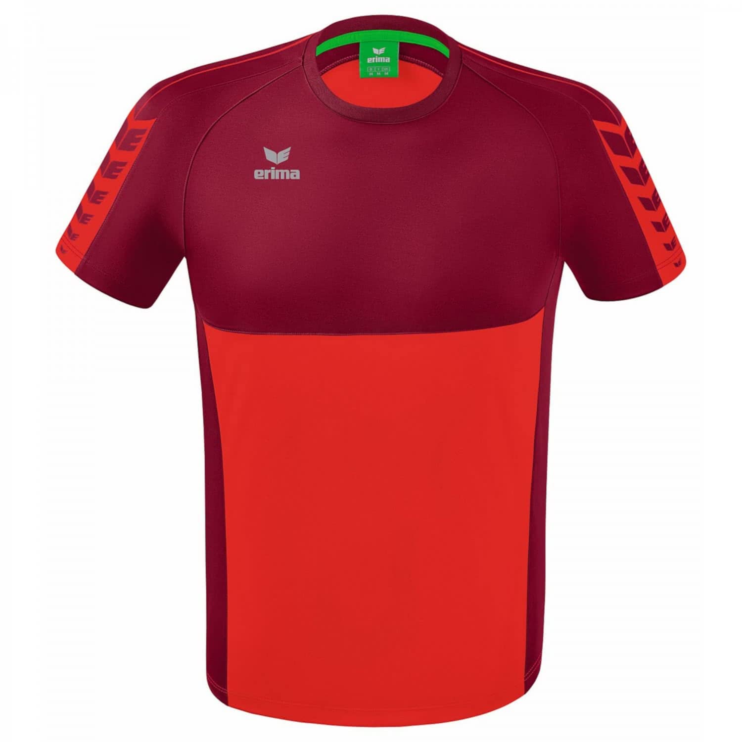 Erima Kids Six Wings Functional T-Shirt, Red/Bordeaux, 152