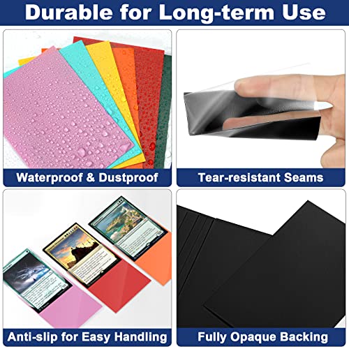 image for Blue MTG Card Sleeves 200 Pack, Standard Card Sleeves Sturdy MTG Sleev