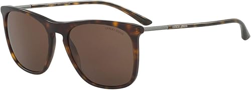 GIORGIO ARMANI AR8076-508973 Gafas de Sol MATTE HAVANA con LENTE MARRÓN 2.165 in, mate Havana