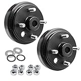CLUBRALLY Large Hole Fine Splined Brake Drum with Nut for 4 Cycle Gas 1991-Up EZGO Golf Carts...