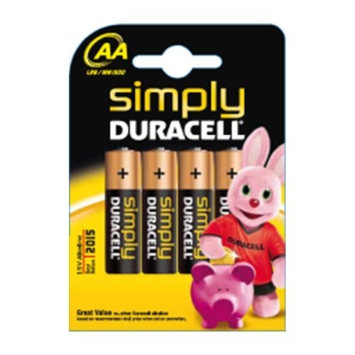 Duracell MN1500B4SIMPLY AA 4 Pack