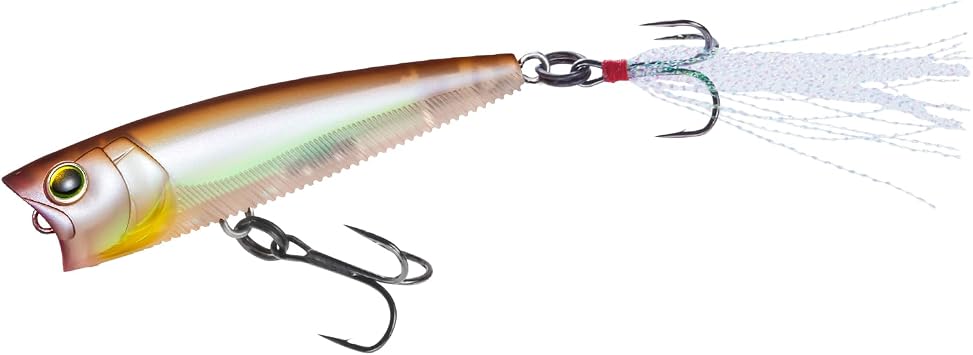 YO-Zuri 3DB Popper Floating Bath Lure 75mm Color Matte Ghost Smelt