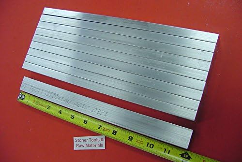 4 Pieces 1/8" X 4" X 18" Aluminum 6061 Flat Bar Stock - Mill Finish, .125 Plate