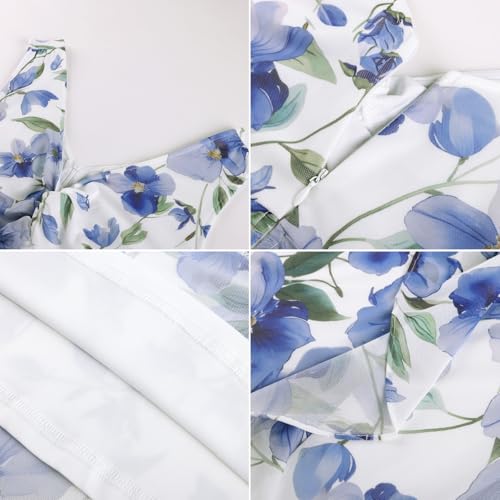 Image of GRACE KARIN Women's Summer Sleeveless Floral Maxi Dress V Neck Formal Wedding Guest Dress A Line Beach Vacation Clothes