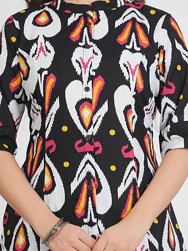 Image of rytras Women's Cotton A-Line Kurta Set with Palazzo Pants