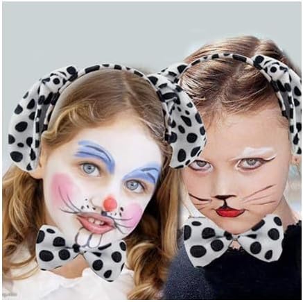 Miniatura 3 de McFadyon Costume Set with Dog Ear Headbands,Bow Tie,Tail for Christmas Halloween New Year Cosplay Costume or Party Decoration