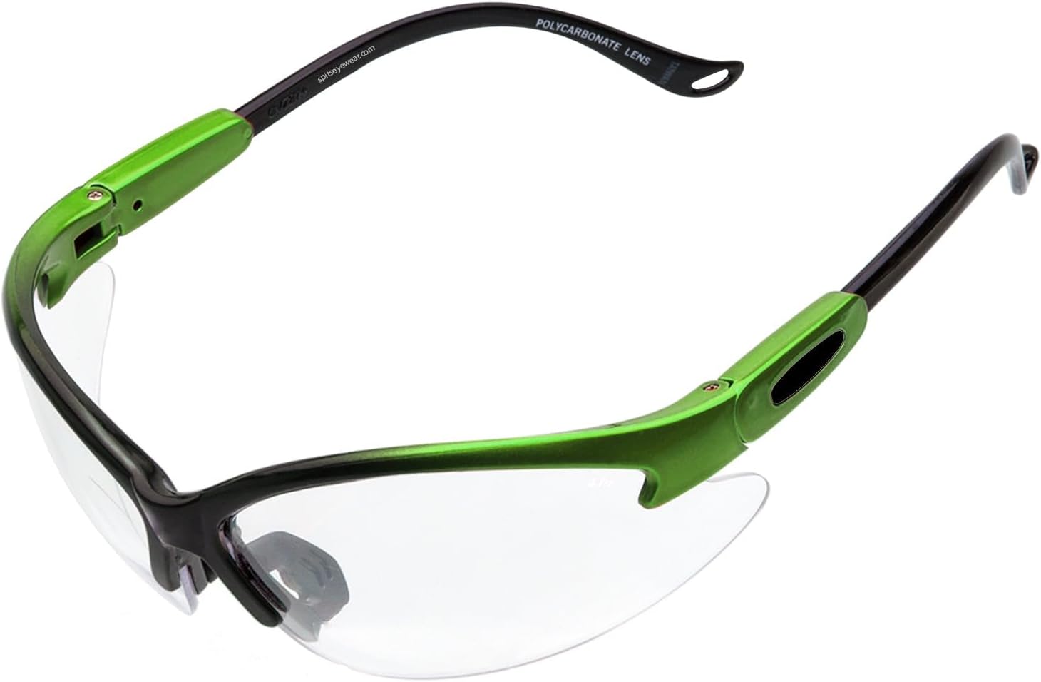 Cougar Bifocal Safety Glasses (Magnifier: 1.00, Frame Color: Two Toned Neon Green)