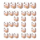 Holiday Candy Containers - Set de 20 cajas reutilizables para galletas de Navidad, galletas, magdalenas, chocolates, brownies, donut | Celebration Ritual Enhancement Perfect Party Favour Packaging for