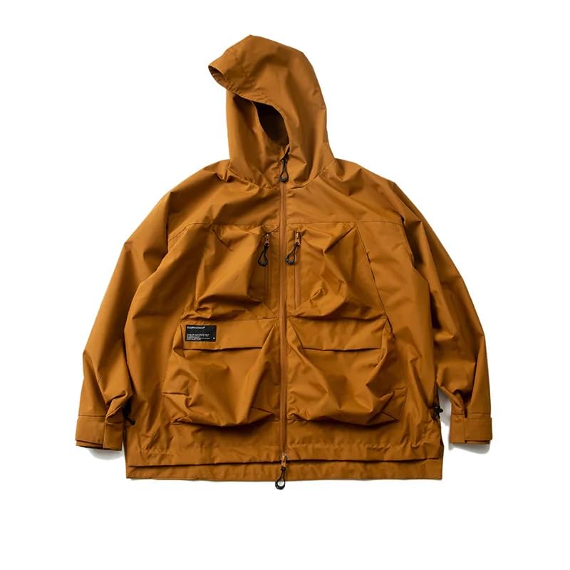 LIXINGHEITANG Men European Spring Waterproof Wind- Hiking Jacket Riding Trekking Hooded Coat3