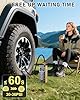 Tire Inflator Portable Air Compressor, 150PSI Auto Air Compressor for Car Tires, Portable Tire Inflator for Car with Pressure Gauge, Pocket Tire Pump for Cars, Bike, Motorcycle, Ball #1
