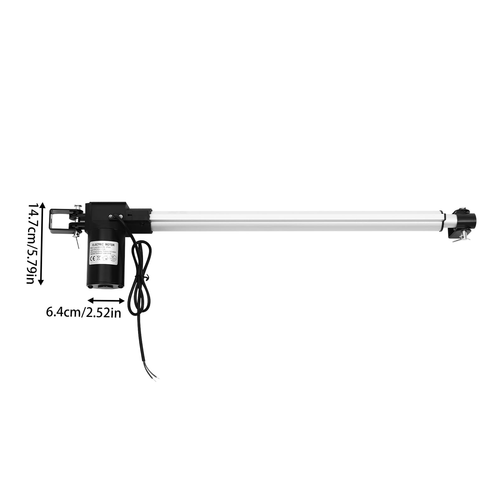 Elektrozylinder 12V 6000N, 500mm Hub Linearantrieb für Schwerlast