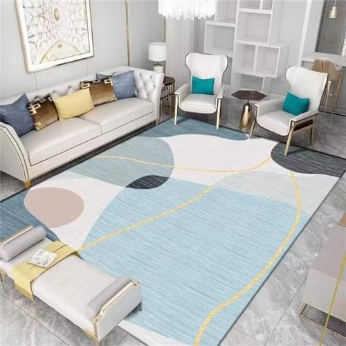 Tapis salon moderne bleu 200x250cm pour grande chambre d'enfant - 2