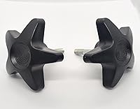 Vista 2 de Pomo de rodillo, perilla de ajuste de altura del rodillo, piezas de repuesto para andador Vibe con número de serie JN, perilla con tornillo