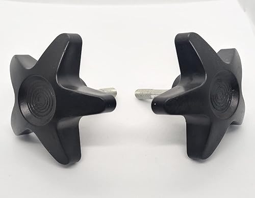 Miniatura 2 de Pomo de rodillo, perilla de ajuste de altura del rodillo, piezas de repuesto para andador Vibe con número de serie JN, perilla con tornillo para