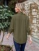 Camisa Tipo Shacket de Punto Waffle para Mujer, con Botones y Bolsillo 8