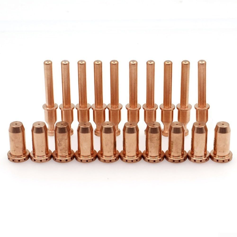 consumibles de electrodos de boquilla de corte de Electrodo de plasma 90096 y boquilla 90094 for antorcha SL40 (20 unidades) compatibles con Cutmaster 12 Plus y 42