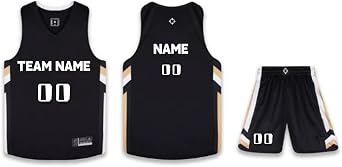 RIGORER Custom Personalized Basketball Jerseys for Men Women Youth Breathable Mesh Reversible Tank Top & Shorts Set