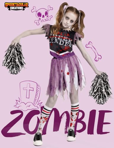 Disfraz de Animadora Zombie Halloween para Niñas XL miniatura 2