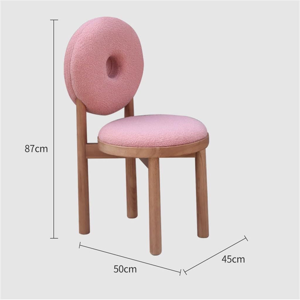 ダイニングチェア イタリア ピンクベージュ 合皮 猫脚 GIGLIO 木製