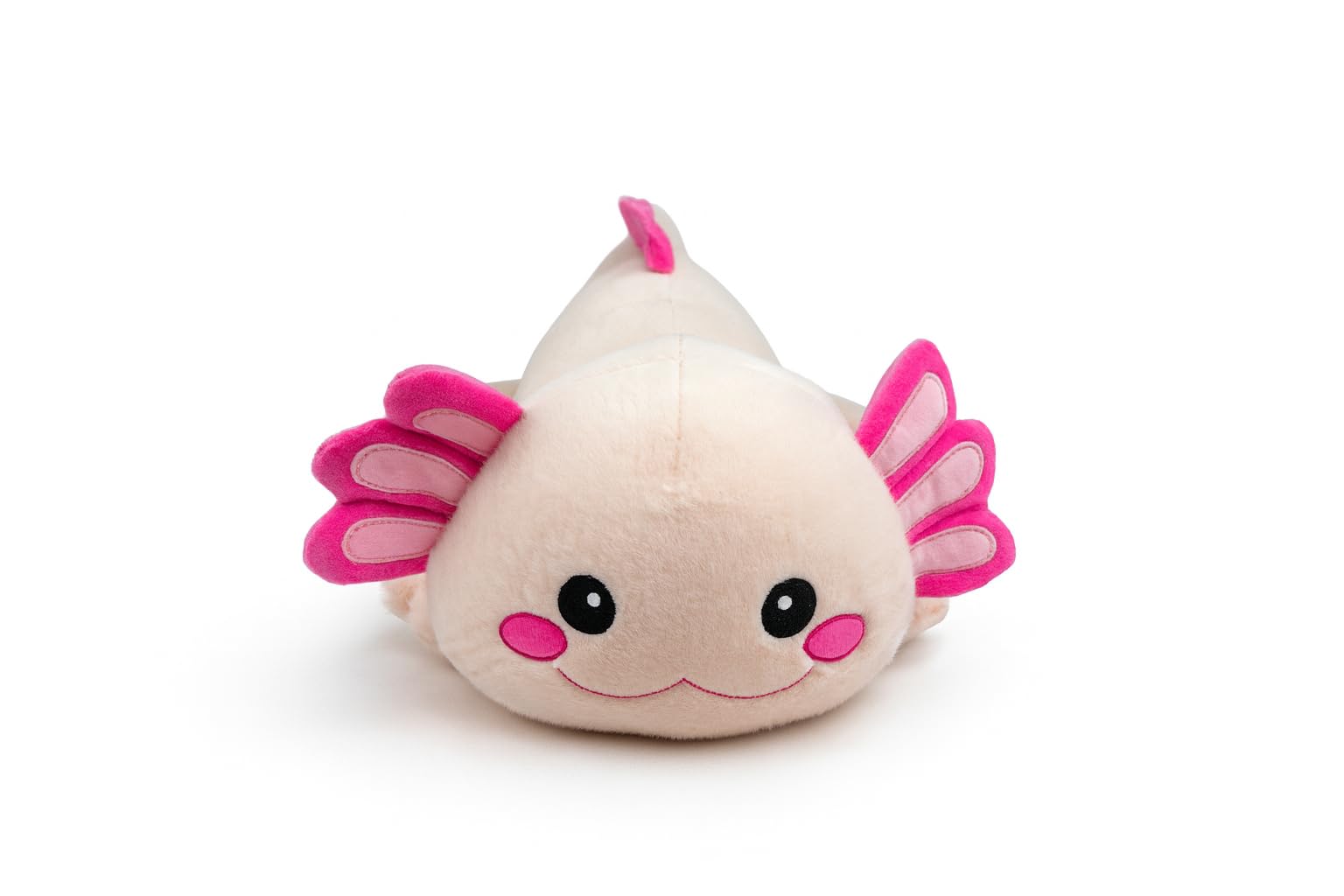 Mel-O-Design Maskotka Axolotl 50 cm – duża, pluszowa zabawka Axolotl, miękka, urocza pluszowa zabawka w stylu Kawaii – prezent dla dzieci (różowa)