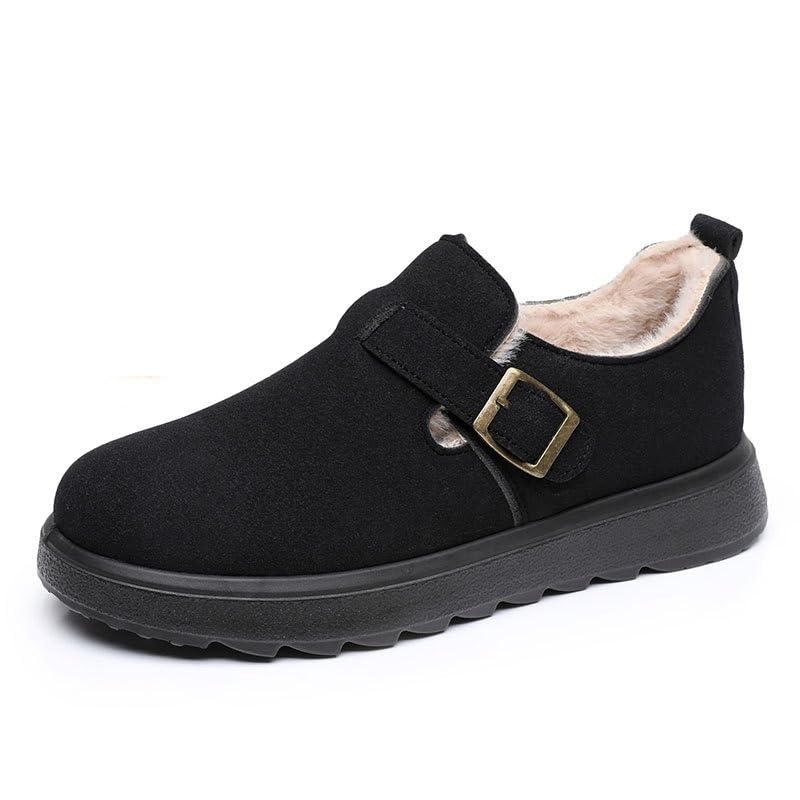 Winter Boots for Women Warm Snow Shoes Fur Lined Slip On Ankle Booties with Thick Sole Lightweight Waterproof